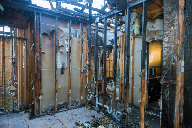 Professional Fire Damage Restoration technician working in King George, VA